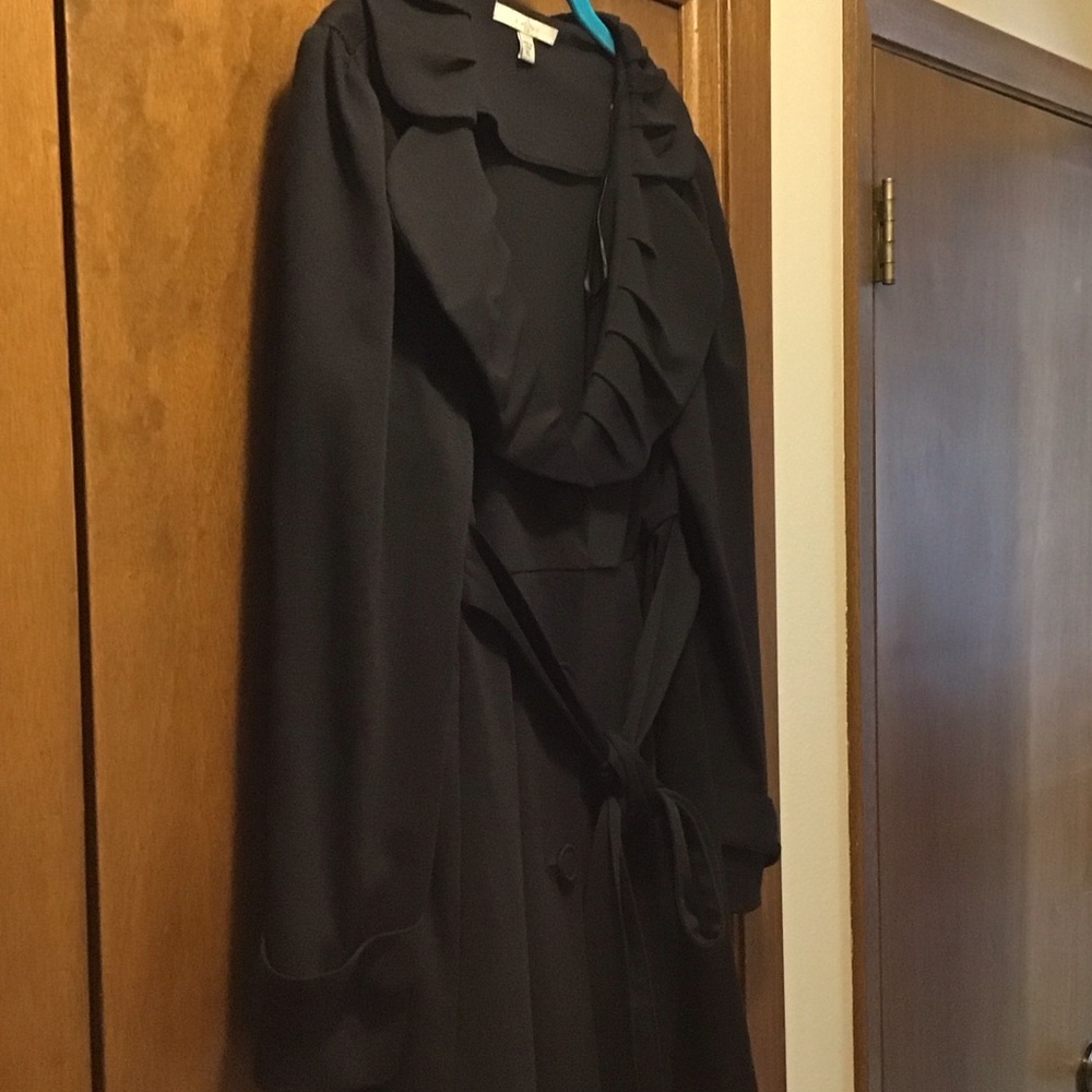 Black Ruffled Jacket size XL